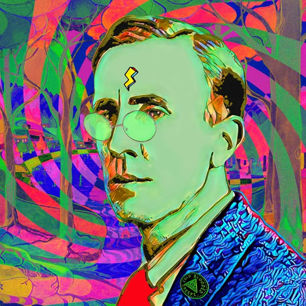 Tolkien 64: Green round glasses and a lightning forehead mark