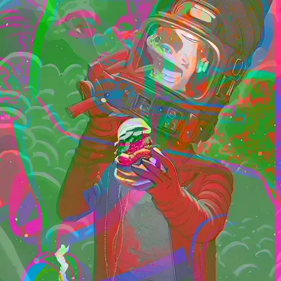 Layered Pink Elvis remix