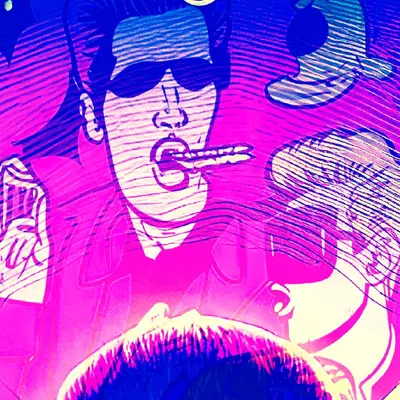 Layered Pink Elvis remix