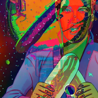 Layered Pink Elvis remix