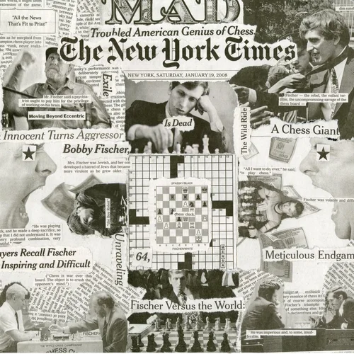 Newspaper collage, January 19th, 2008