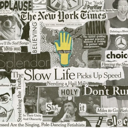 Newspaper collage, January 31st, 2008