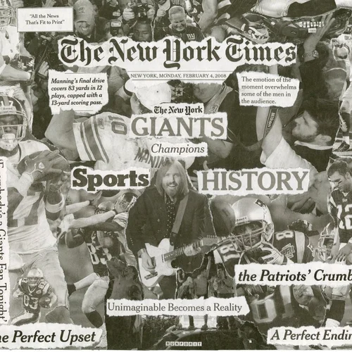 Newspaper collage, February 4th, 2008