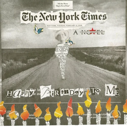 Newspaper collage, February 12th, 2008