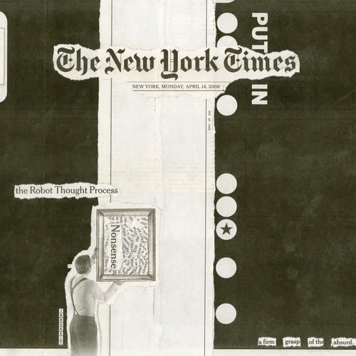 Newspaper collage, April 14th, 2008