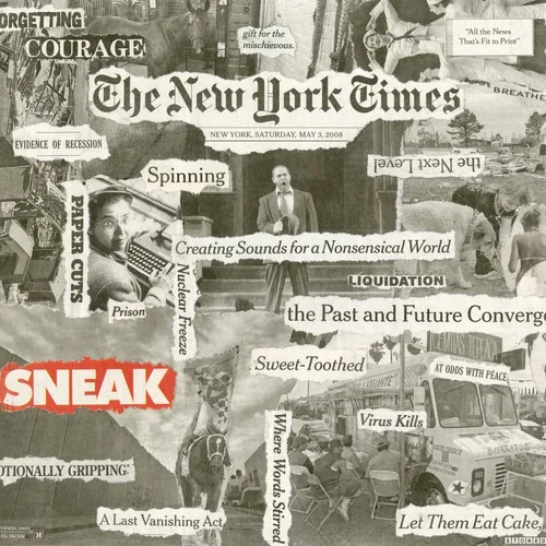 Newspaper collage, May 3rd, 2008
