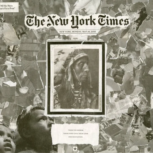 Newspaper collage, May 26th, 2008