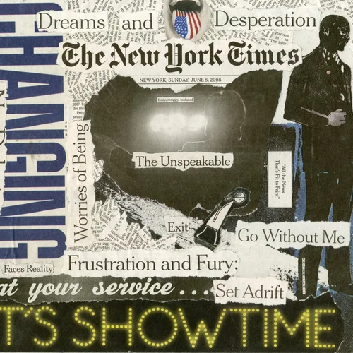 Newspaper collage, June 8th, 2008