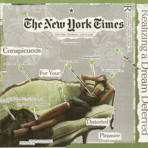 Newspaper collage, June 19th, 2008