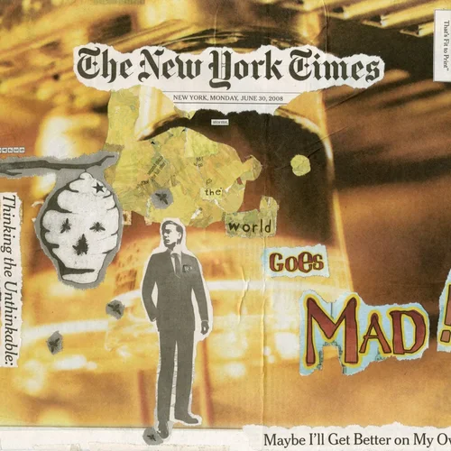Newspaper collage, June 30th, 2008