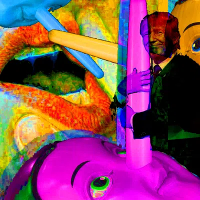 Mythomania digital collage